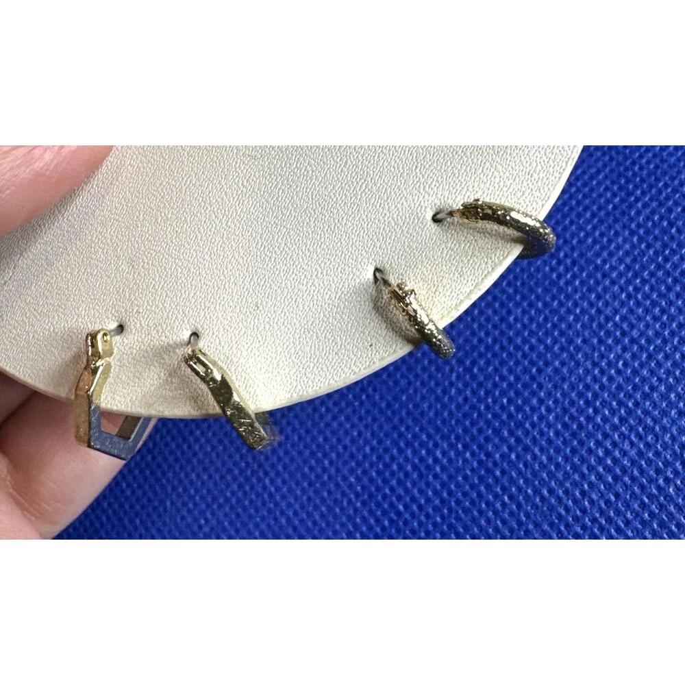 LOFT Earrings 4 Pairs Studs 2 Singles 8 Pairs Small Hoops Ann Taylor preppy